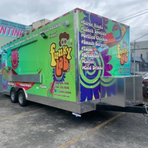 Funky lab Trailer Full Color Wrap Doral