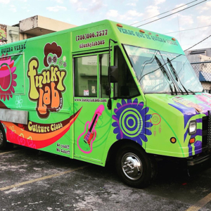 Funky lab food truck full wrap