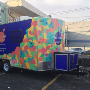 natural juices trailer full wrap